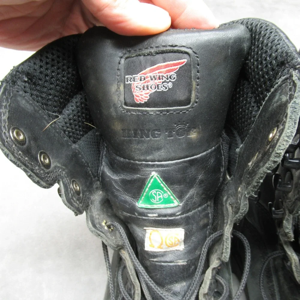Red Wing Mens 11D Boots‎ Black King Toe 3512 Leather Waterproof Safety Toe Work